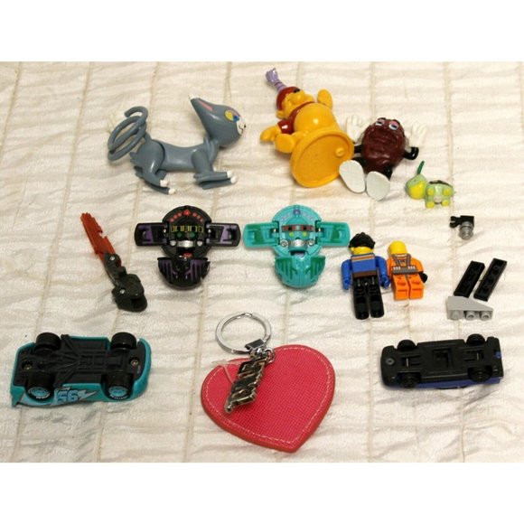 Miscellaneous Bag of Toys -12 Pooh Bear Lightning McQueen Light Saber Mr Raisin - Picture 7 of 12